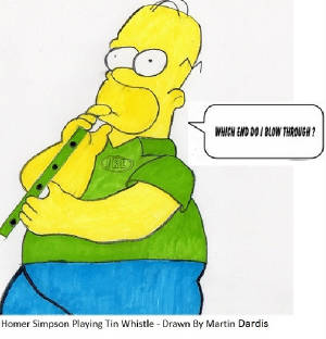 Homer Simpson Playing The Whistle