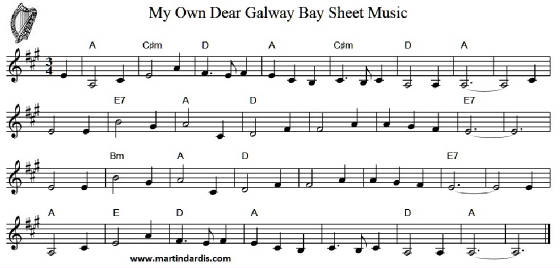 My Own Dear Galway Bay Sheet Music