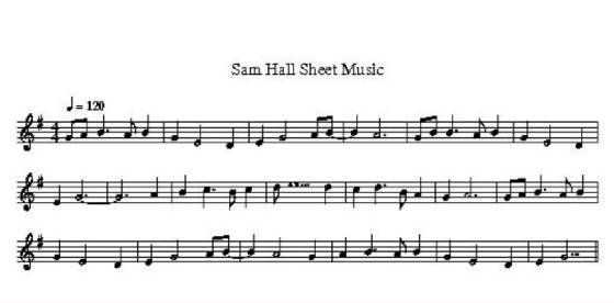 Sam Hall Sheet Music
