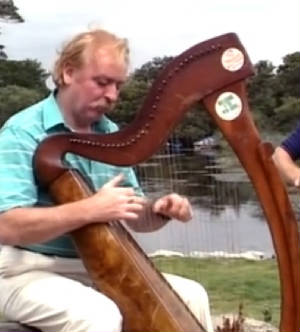 Brian Warfield Playing Harp