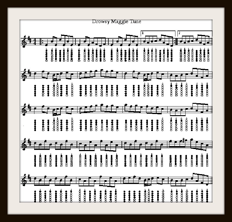 Drowsy Maggy Tune For Tin Whistle
